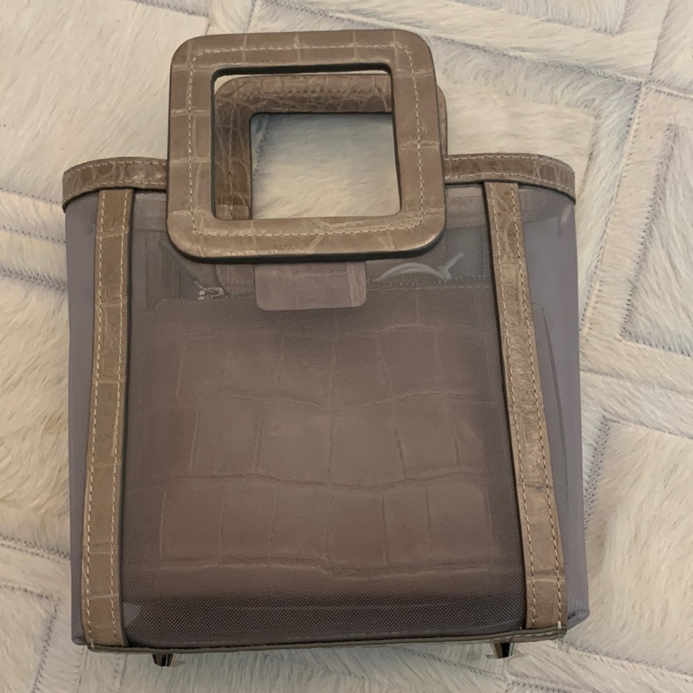 STAUD Mini Bag in Taupe and Gray